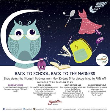 Glorietta Midnight Madness Sale May - June 2014