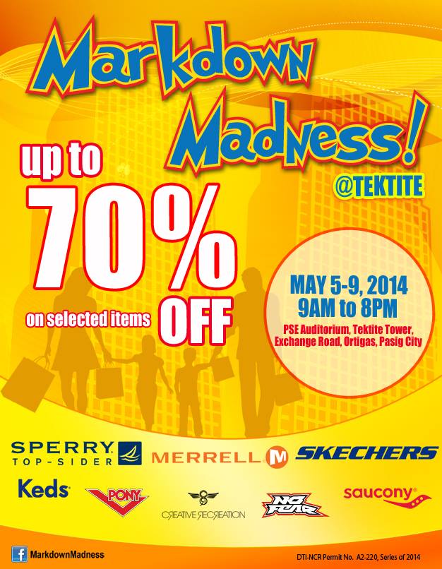 Markdown Madness @ Tektite May 2014