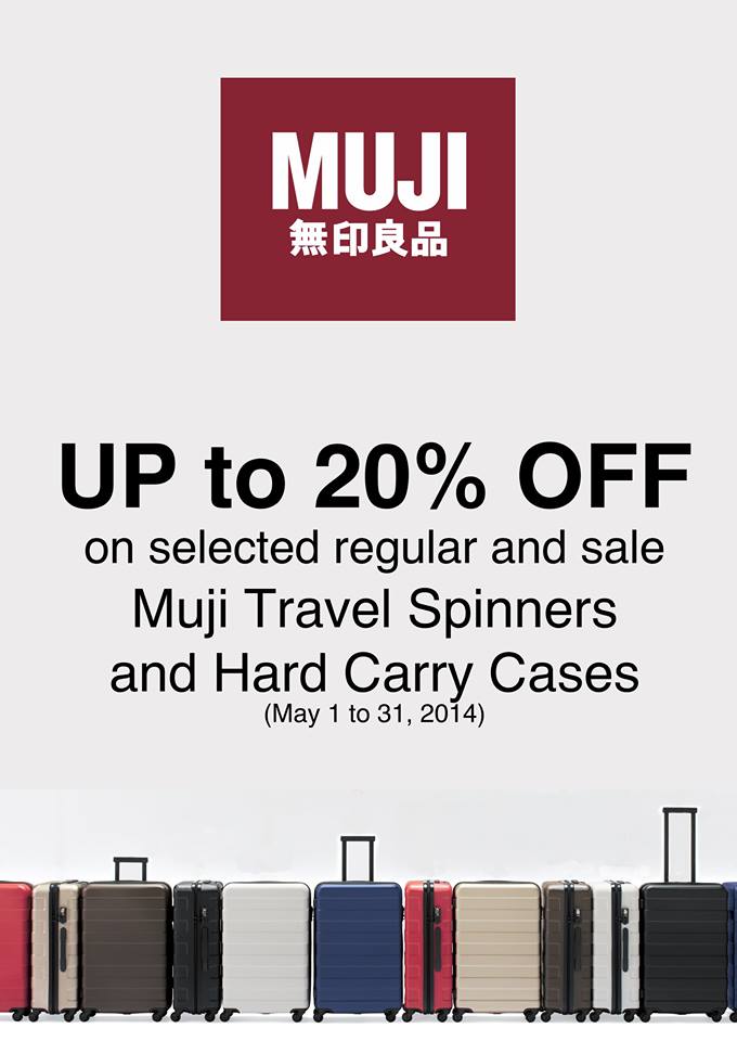 Muji Luggage Sale May 2014