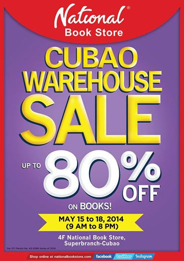 National Book Store Warehouse Sale @ NBS Cubao May 2014