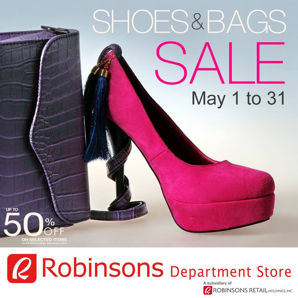 Robinsons Department Store Shoes & Bags Sale May 2014