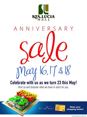 Sta. Lucia Mall Anniversary Sale May 2014