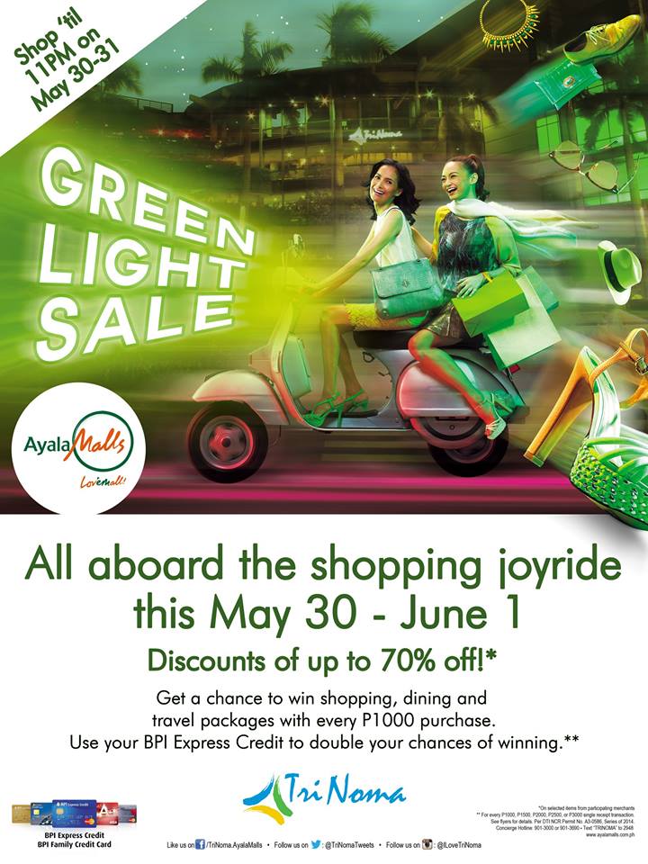 Trinoma Green Light Sale May - June 2014