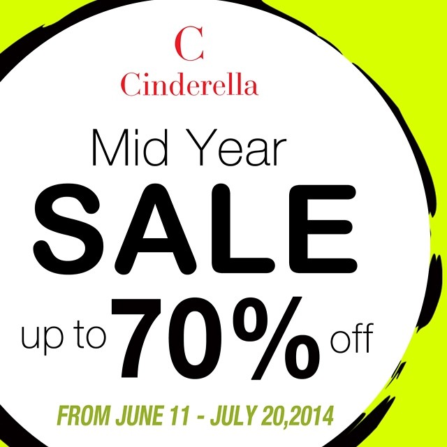 Cinderella Mid-Year Sale June - July 2014