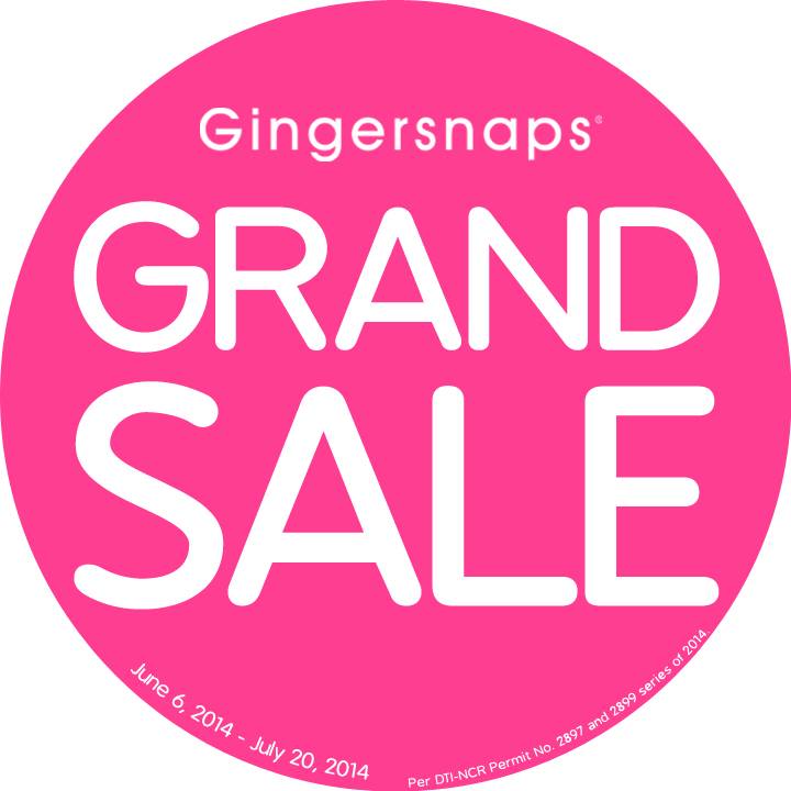 Gingersnaps Grand Sale June - July 2014