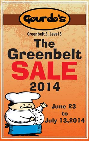 Gourdo's Sale @ Greenbelt June - July 2014