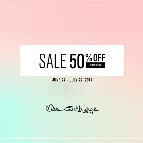 Miss Selfridge End of Season Sale June - July 2014