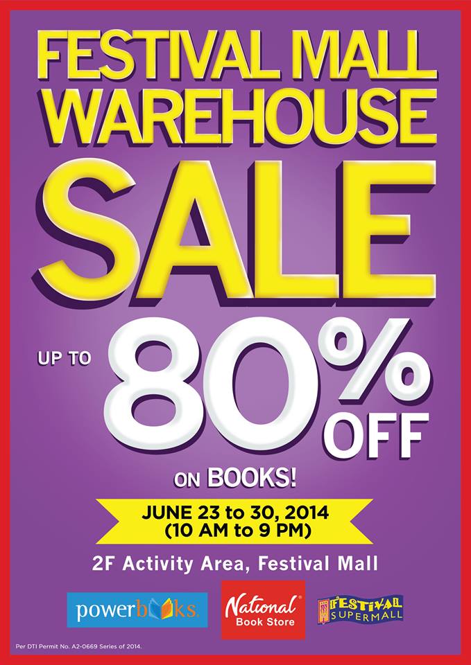 National Book Store Warehouse Sale @ Festival Mall June 2014