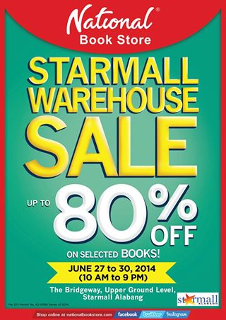 National Book Store Warehouse Sale @ Starmall June 2014