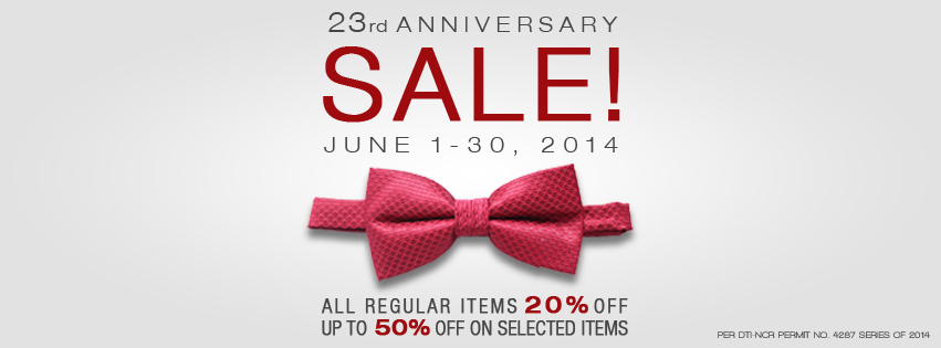 Onesimus Anniversary Sale June 2014