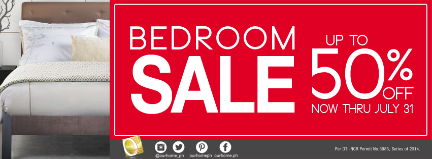 Our Home Bedroom Sale July 2014