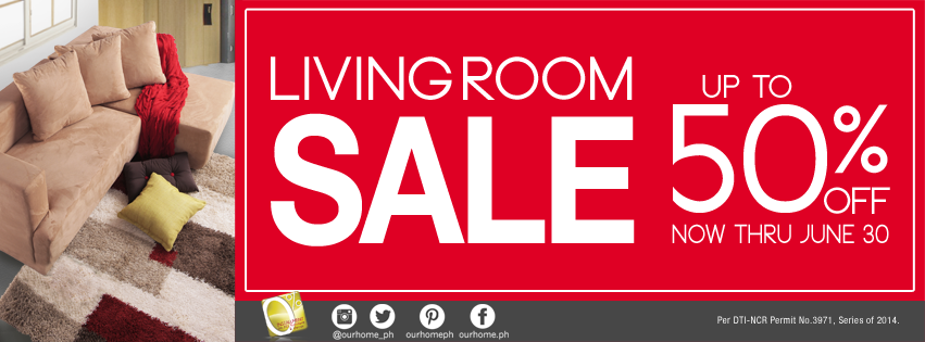 Our Home Living Room Sale June 2014