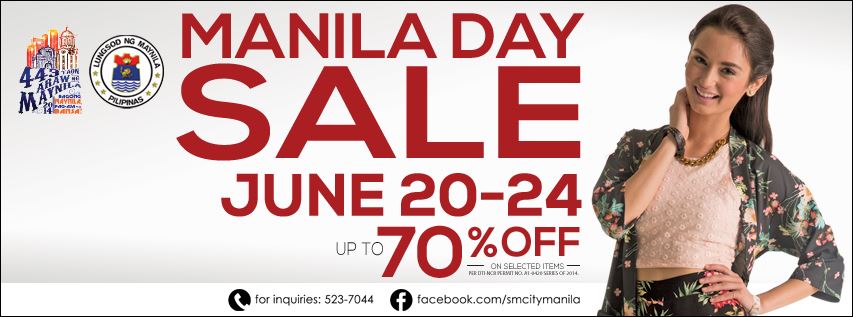 SM City Manila's Manila Day Sale June 2014