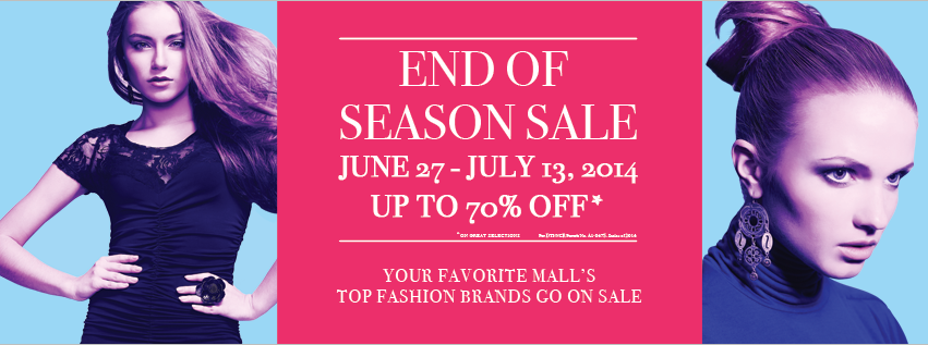 SM Mall of Asia End of Season Sale June - July 2014