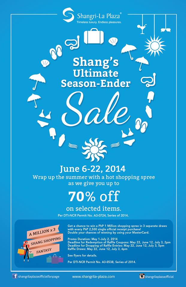 Shangri-La Plaza Mall Ultimate Season Ender Sale June 2014