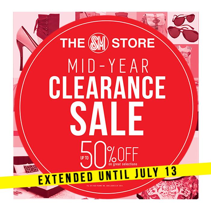 The SM Store Mid-Year Clearance Sale June - July 2014