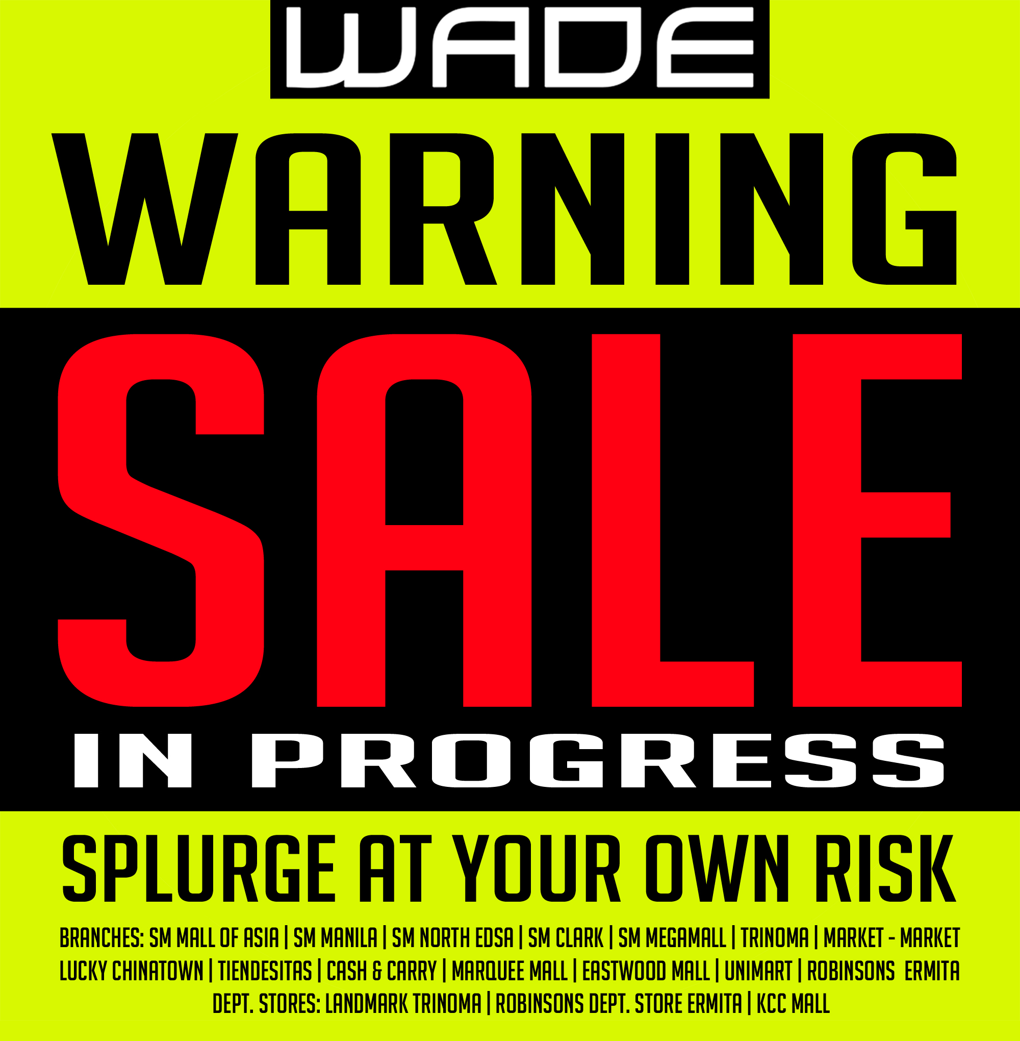 Wade Shoes and Accessories End of Season Sale June - July 2014