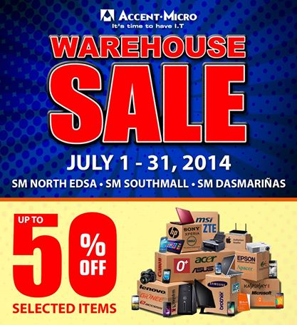 Accent Micro Warehouse Sale July 2014