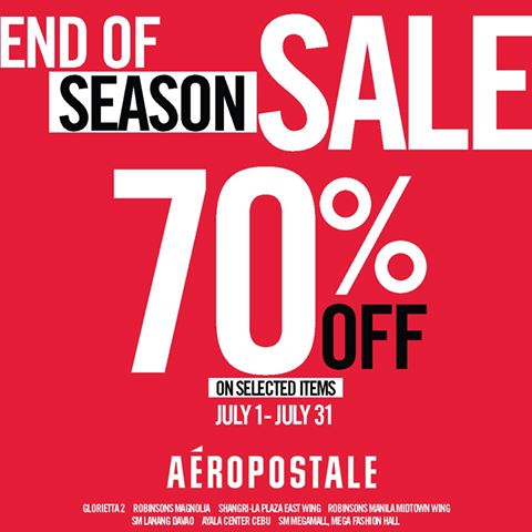 Aeropostale End of Season Sale July 2014