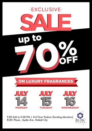 Fragrance Sale @ RCBC Plaza July 2014