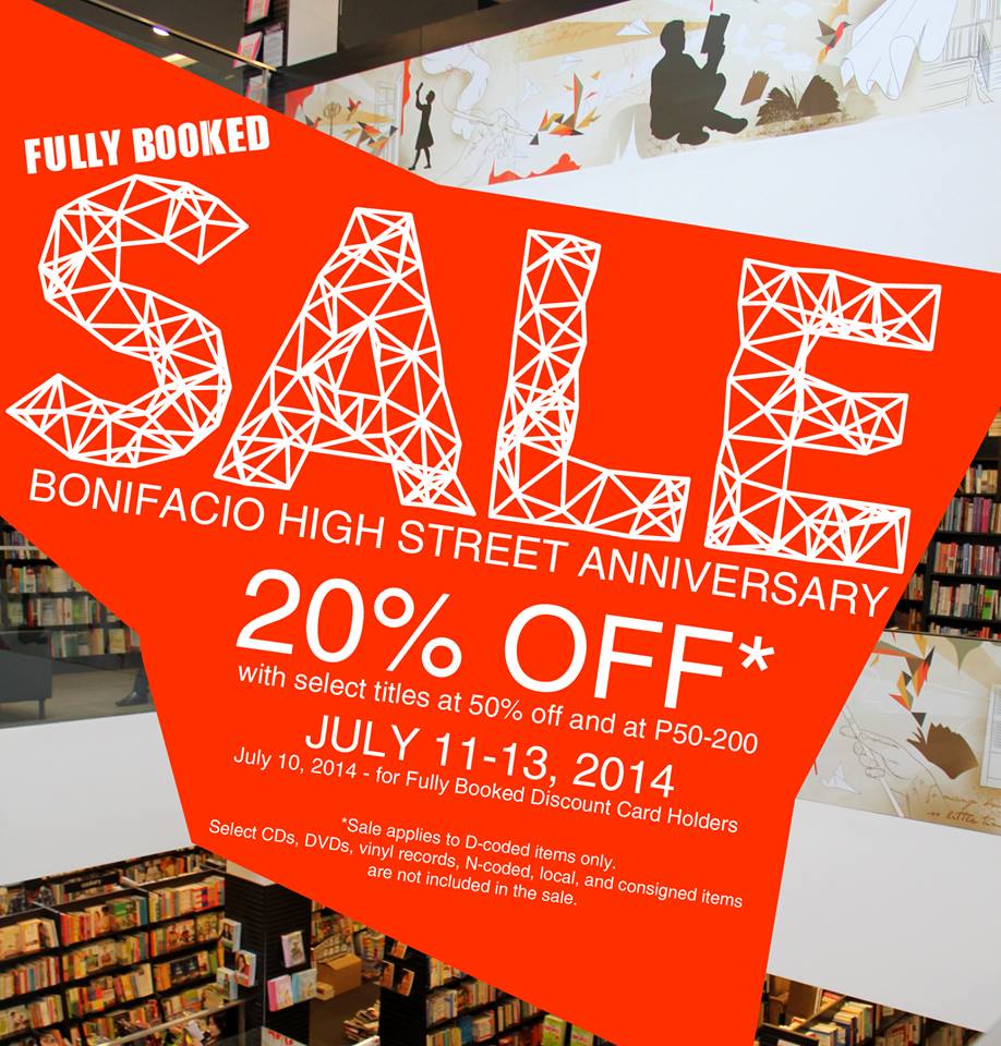 Fully Booked Anniversary Sale @ Bonifacio High Street July 2014