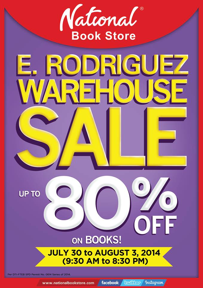 National Book Store Warehouse Sale @ NBS E. Rodriguez July - August 2014