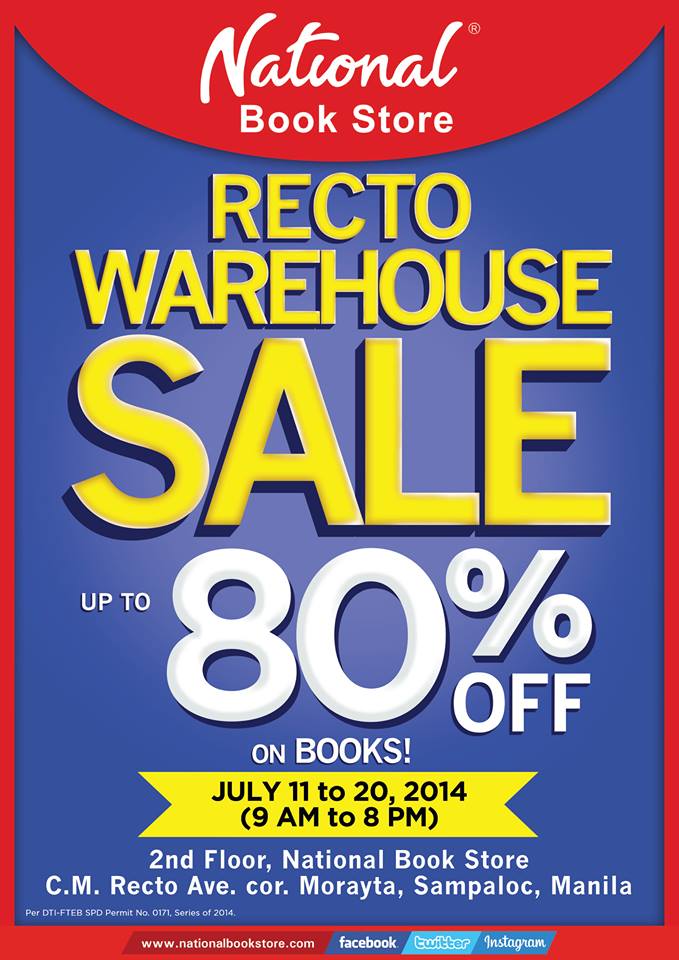 National Book Store Warehouse Sale @ NBS Recto July 2014