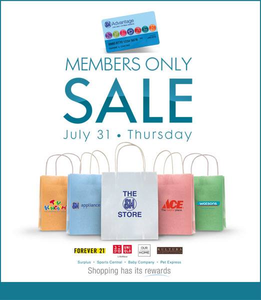 SM Advantage Card Members Only Sale July 2014