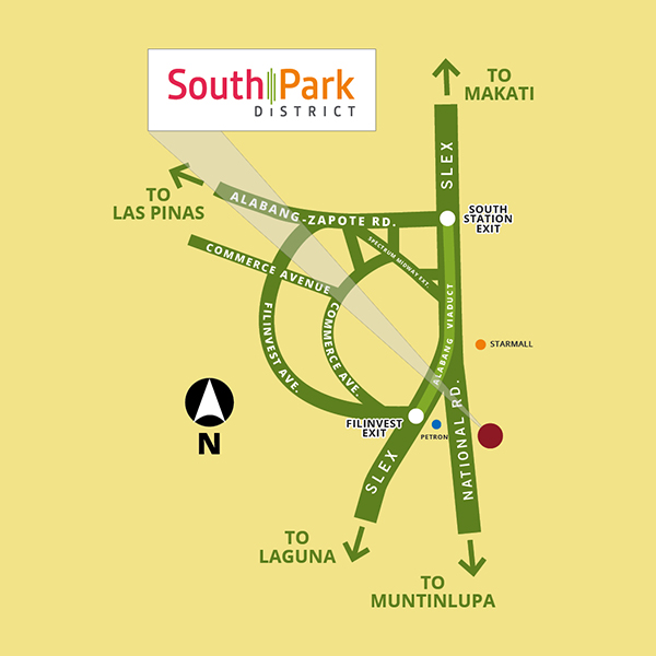 South Park District location map