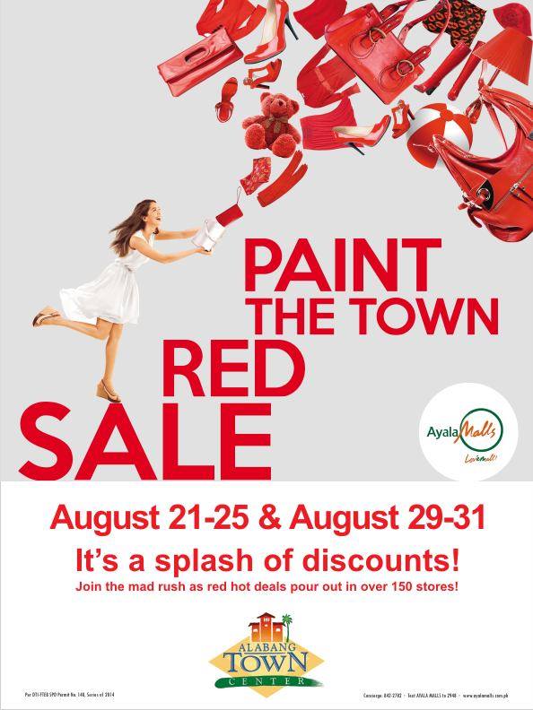 Alabang Town Center Paint The Town Red Sale August 2014