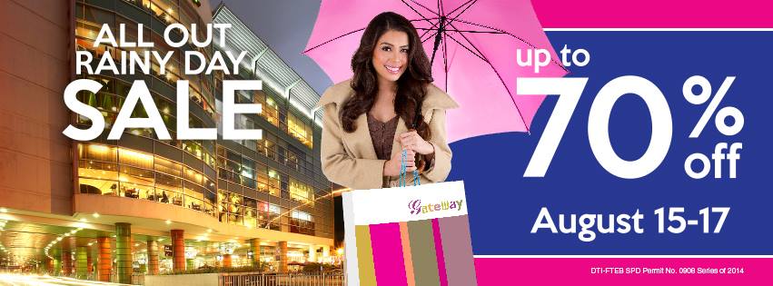 Araneta Center All Out Rainy Sale August 2014