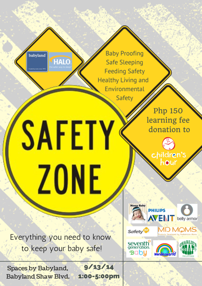 Safety Zone Event @ Spaces by Babyland September 2014