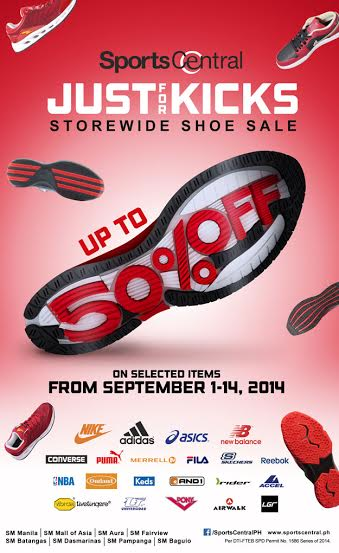 Sports Central Just For Kicks Sale September 2014