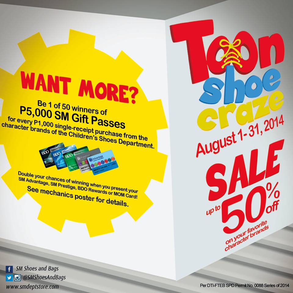 The SM Store Toon Shoe Craze August 2014