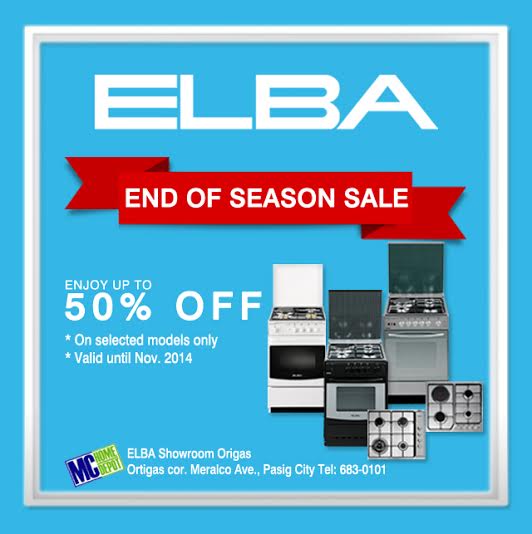 ELBA End of Season Sale @ MC Home Depot Ortigas September - November 2014