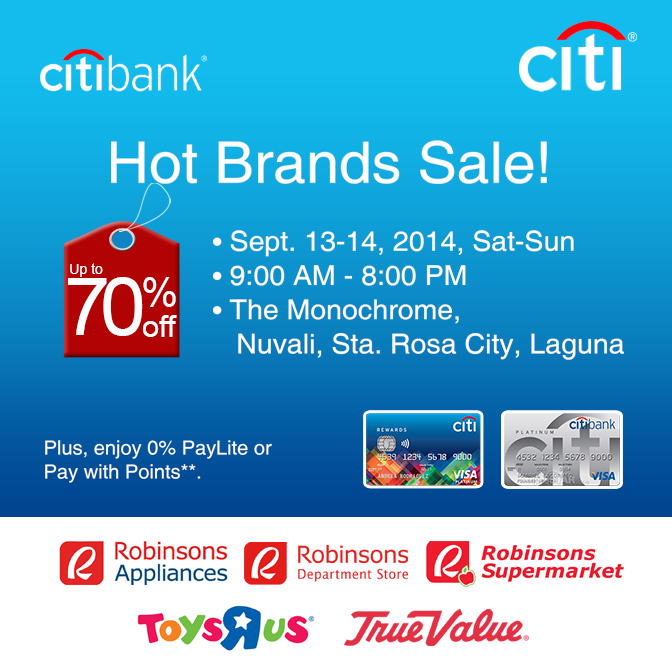 Hot Brands Sale @ The Monochrome Nuvali September 2014