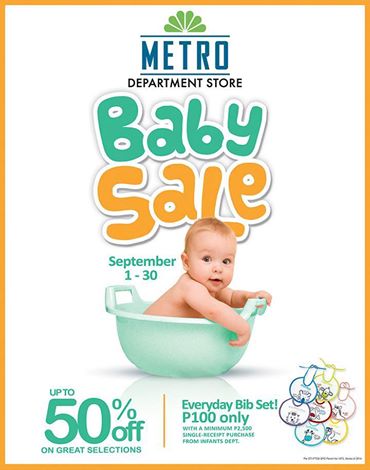 Metro Department Store Baby Sale September 2014