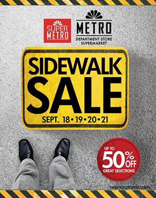 Metro Department Store and Super Metro Sidewalk Sale September 2014