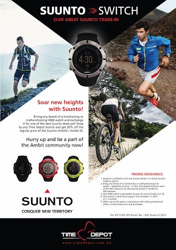 Time Depot Great Suunto Switch August - October 2014