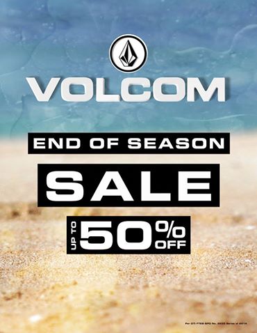 Volcom End of Season Sale September 2014