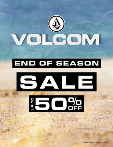 Volcom End of Season Sale September 2014
