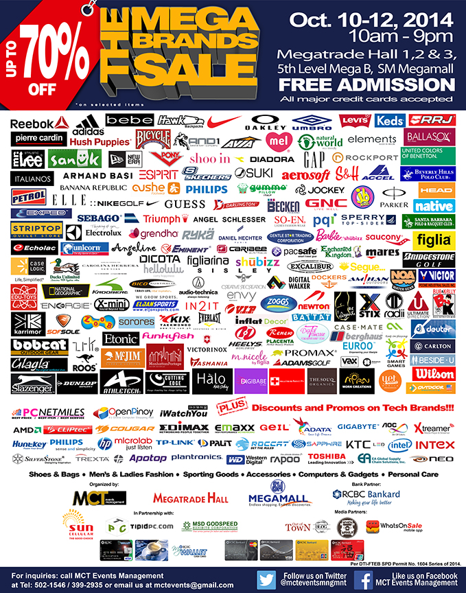 9th Mega Brand Sale @ SM Megamall 2014 