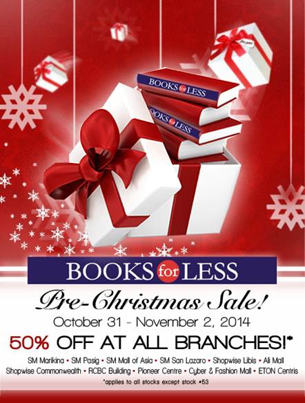 Books For Less Pre-Holiday Sale October - November 2014