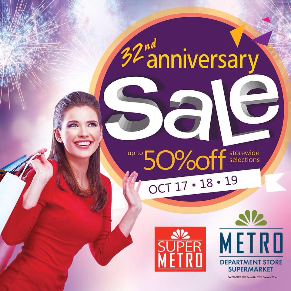 Metro Department Store & Super Metro Anniversary Sale October 2014