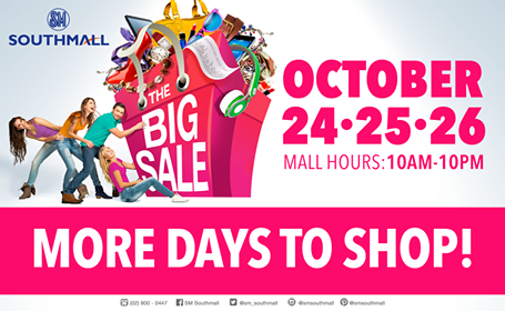 SM Southmall Big Sale October 2014