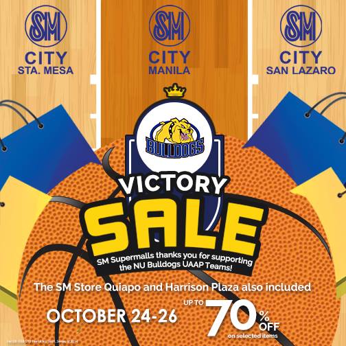 SM Supermalls (Sta. Mesa, Manila, San Lazaro, Harrison Plaza, The SM Store Quiapo) Victory Sale @ October 2014