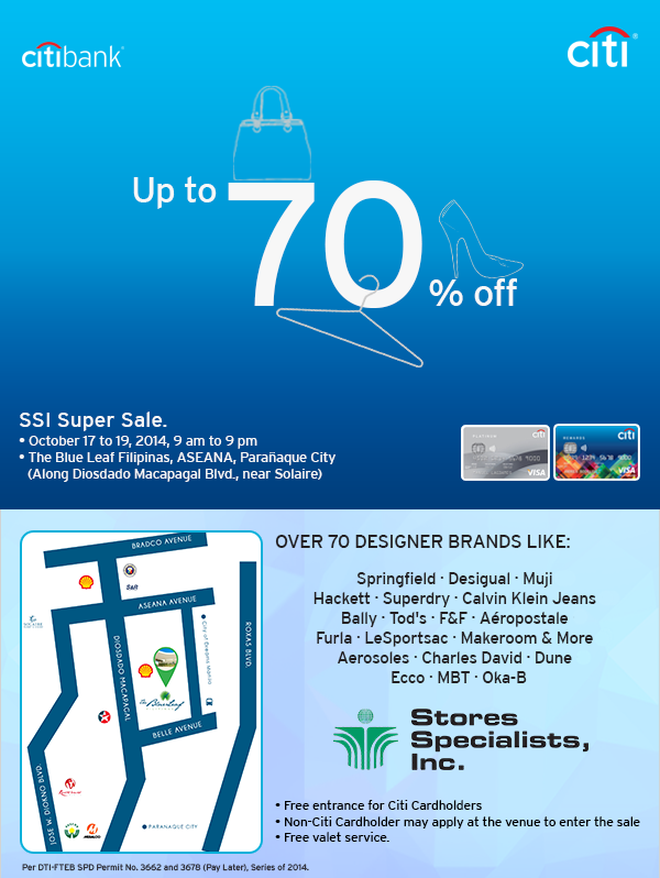 Citibank SSI Super Sale @ The Blue Leaf Filipinas October 2014