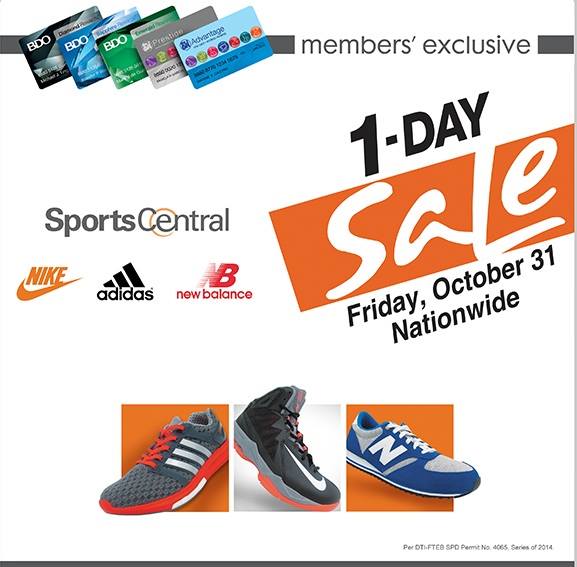 Sports Central One-Day Sale October 2014