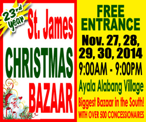 St. James Christmas Bazaar @ Ayala Alabang Village November 2014