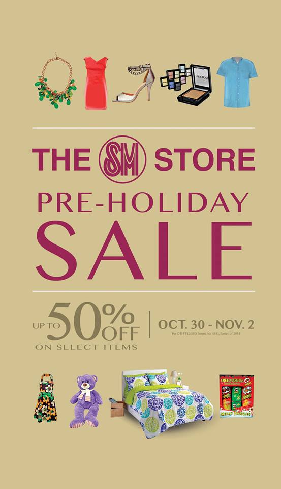 The SM Store Pre-Holiday Sale October - November 2014